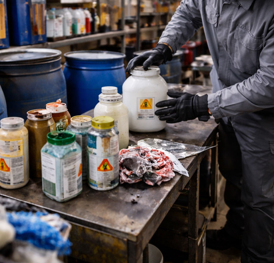Likvidácia odpadových a laboratórnych chemikálií po celom západnom Slovensku